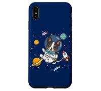 Funny Kawaii Kids Boys Space Astronaut Rat Terrier Lover Carcasa para iPhone XS Max