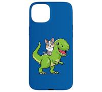Funny Kawaii Kids Dino Dinosaur Blue Merle Corgi Lover Carcasa para iPhone 15 Plus