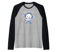 Funny Kawaii Kids Girls Boy Video Gamer Pew Polar Bear Lover Camiseta Manga Raglan