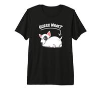 Funny Kawaii Kids Girls Guess What Bull Terrier Butt Lover Camiseta Premium