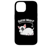 Funny Kawaii Kids Guess What Bull Terrier Butt Lover Carcasa para iPhone 14