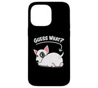 Funny Kawaii Kids Guess What Bull Terrier Butt Lover Carcasa para iPhone 14 Pro MAX