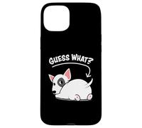Funny Kawaii Kids Guess What Bull Terrier Butt Lover Carcasa para iPhone 15 Plus