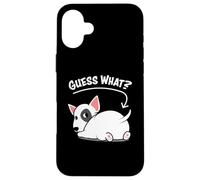 Funny Kawaii Kids Guess What Bull Terrier Butt Lover Carcasa para iPhone 16 Plus