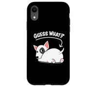 Funny Kawaii Kids Guess What Bull Terrier Butt Lover Carcasa para iPhone XR