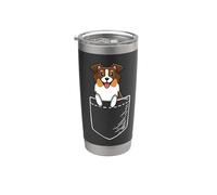 Funny Kawaii Kids Pocket Tri Red Australian Shepherd Lover Vaso térmico de acero inoxidable de doble pared