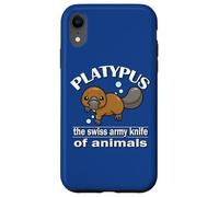 Funny Kawaii Kids Swiss Army Animal Platypus Lover Carcasa para iPhone XR