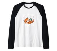 Funny Kawaii Womens Girl Who Loves Red Pandas Lover Camiseta Manga Raglan