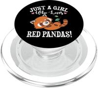 Funny Kawaii Womens Girl Who Loves Red Pandas Lover PopSockets PopGrip para MagSafe