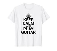 Funny Keep Calm and Play Guitar Player Guitarist Musician Camiseta