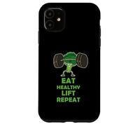 Funny Keto Powerlifting Broccoli - Eat Healthy Lift Repeat Carcasa para iPhone 11