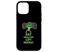 Funny Keto Powerlifting Broccoli - Eat Healthy Lift Repeat Carcasa para iPhone 12 Mini