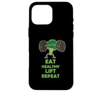 Funny Keto Powerlifting Broccoli - Eat Healthy Lift Repeat Carcasa para iPhone 16 Pro MAX