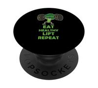 Funny Keto Powerlifting Broccoli - Eat Healthy Lift Repeat PopSockets PopGrip Adhesivo