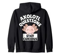 Funny Kids Axolotl Questions Stay Curious Sudadera con Capucha