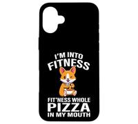 Funny Kids Boys Fitness Pizza Pembroke Welsh Corgi Dog Lover Carcasa para iPhone 16 Plus