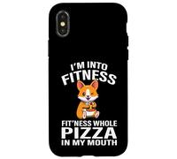 Funny Kids Boys Fitness Pizza Pembroke Welsh Corgi Dog Lover Carcasa para iPhone X/XS