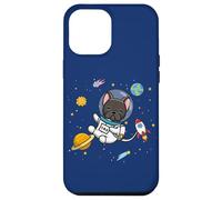 Funny Kids & Boys Kawaii Space Black French Bulldog Lover Carcasa para iPhone 12 Pro Max