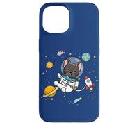 Funny Kids & Boys Kawaii Space Black French Bulldog Lover Carcasa para iPhone 15