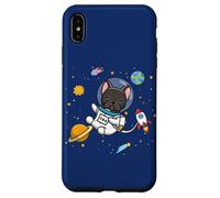 Funny Kids & Boys Kawaii Space Black French Bulldog Lover Carcasa para iPhone XS Max