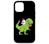 Funny Kids Cartoon Kawaii Dino Dinosaur Pet Chicken Lover Carcasa para iPhone 12/12 Pro