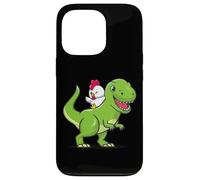 Funny Kids Cartoon Kawaii Dino Dinosaur Pet Chicken Lover Carcasa para iPhone 13 Pro