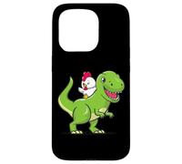 Funny Kids Cartoon Kawaii Dino Dinosaur Pet Chicken Lover Carcasa para iPhone 15 Pro