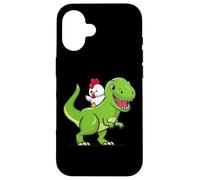 Funny Kids Cartoon Kawaii Dino Dinosaur Pet Chicken Lover Carcasa para iPhone 16