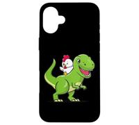 Funny Kids Cartoon Kawaii Dino Dinosaur Pet Chicken Lover Carcasa para iPhone 16 Plus