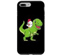 Funny Kids Cartoon Kawaii Dino Dinosaur Pet Chicken Lover Carcasa para iPhone 7 Plus/8 Plus