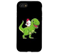 Funny Kids Cartoon Kawaii Dino Dinosaur Pet Chicken Lover Carcasa para iPhone SE (2020) / 7 / 8