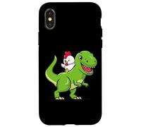 Funny Kids Cartoon Kawaii Dino Dinosaur Pet Chicken Lover Carcasa para iPhone X/XS