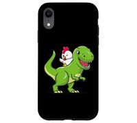 Funny Kids Cartoon Kawaii Dino Dinosaur Pet Chicken Lover Carcasa para iPhone XR