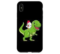 Funny Kids Cartoon Kawaii Dino Dinosaur Pet Chicken Lover Carcasa para iPhone XS Max