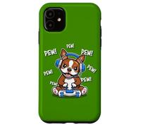 Funny Kids Cartoon Kawaii Video Gamer Red Bostie Dog Lover Carcasa para iPhone 11
