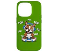 Funny Kids Cartoon Kawaii Video Gamer Red Bostie Dog Lover Carcasa para iPhone 14 Pro