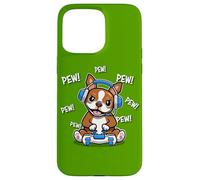 Funny Kids Cartoon Kawaii Video Gamer Red Bostie Dog Lover Carcasa para iPhone 15 Pro Max