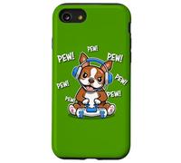 Funny Kids Cartoon Kawaii Video Gamer Red Bostie Dog Lover Carcasa para iPhone SE (2020) / 7 / 8
