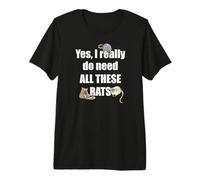 Funny Kids Girls Boys Really Do Need All These Rats Lover Camiseta Premium