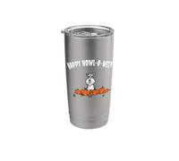 Funny Kids Halloween Howl-O-Ween Miniature Schnauzer Lover Vaso térmico de acero inoxidable de doble pared