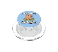 Funny Kids Kawaii Meme Chill No Thoughts Just Capybara Vibes PopSockets PopGrip para MagSafe