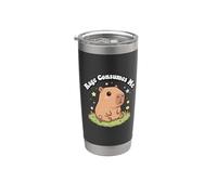 Funny Kids Kawaii Meme Chill Rage Consumes Me Capybara Vibes Vaso térmico de acero inoxidable de doble pared
