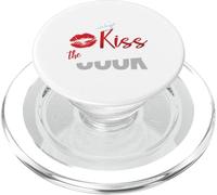 Funny Kiss The Culinary Chef Cook Baker - Camiseta PopSockets PopGrip para MagSafe