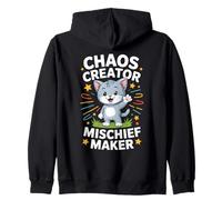 Funny Kitten Cat Kids Get Into Mischief Niños Niñas Sudadera con Capucha