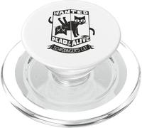 Funny Kitty Lovers Wanted Dead and Alive Schrodinger 's Cat PopSockets PopGrip para MagSafe