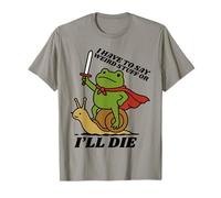Funny Knight I Have to Say Weird Stuff Or I'Ll Die Frog Camiseta