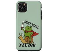 Funny Knight I Have to Say Weird Stuff Or I'Ll Die Frog Carcasa para iPhone 11 Pro MAX