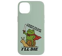 Funny Knight I Have to Say Weird Stuff Or I'Ll Die Frog Carcasa para iPhone 14 Plus