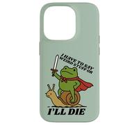 Funny Knight I Have to Say Weird Stuff Or I'Ll Die Frog Carcasa para iPhone 14 Pro