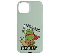 Funny Knight I Have to Say Weird Stuff Or I'Ll Die Frog Carcasa para iPhone 15 Plus